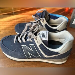 New Balance 574 Core Blue and grey Sneakers- EUC